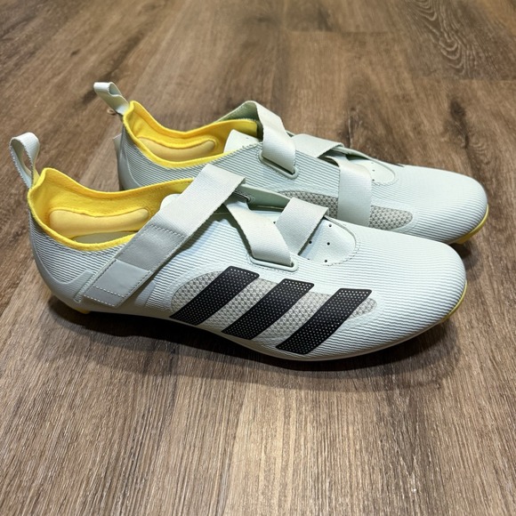 Adidas Indoor Cycling Shoes Sage Green Black Yellow Men's‎ 12 Women 13 GX1668